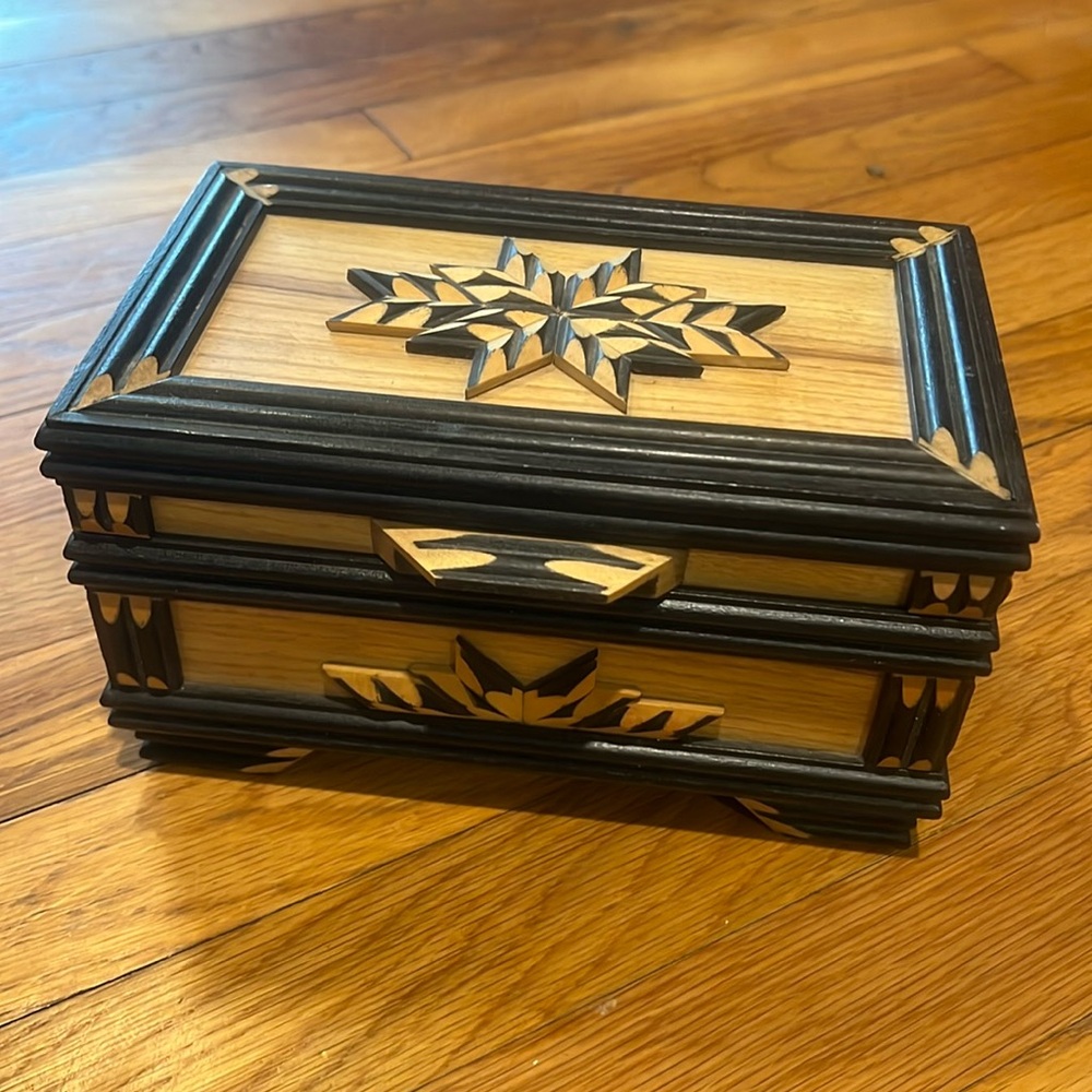 Carved Wooden Box